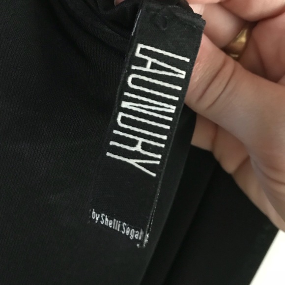 Floor-length black, open-back dress. - Picture 5 of 5